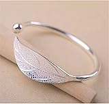 Taomeng Armband 925 Sterling Silber Blatt Charm Armbänder & Armreifen...