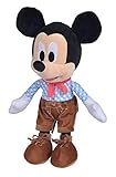 Simba 6315870210 - Disney Mickey Maus Plüschfigur in Lederhose,...