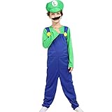 NB Super Mario Luigi Hut + Erwachsenen- & Kinderkleidung +...