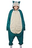 Relaxo Kostüm Snorlax Onesie Jumpsuit Tier Relax Kostuem Damen Herren...