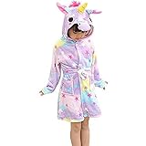 Macabolo niedliches Cartoon-Einhorn-Schlafanzug, Bademantel mit...