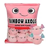 Axolotl Plüsch Kissen, abnehmbare Axolotl Plüsch Spielzeug, Pudding...