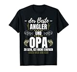 Lustiges Angel Angeln Fischen Fischer Angler Opa Spruch T-Shirt