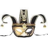 BESTOYARD Venezianische Maske Herren Halbe Gesichtsmaske für...