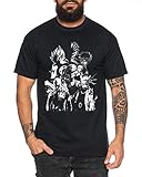 Tee Kiki Heroes One Manga Helden Herren T-Shirt Anime Piece, Schwarz,...