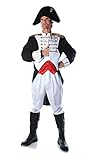 UNDERWRAPS Costumes Herren König Napoleon Kostüm, weiß/rot/schwarz,...