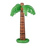 Relaxdays Aufblasbare Palme, coole Pool Deko, Dekopalme zum Aufblasen,...