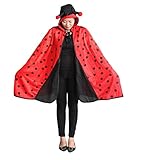 Ikumaal Marienkäfer-Kostüm als Umhang, An82, Einheits-Größe für...