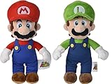 Grupo Moya Super Mario Bros – Packung mit 2 Plüschfiguren Mario...