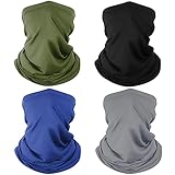 4 Pack Neck Gaiter Atmungsaktive Bandana Maske für Outdoor-Schutz...