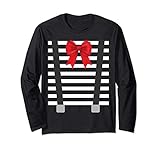 Pantomime Kostüm Fasching Karneval Pantomime Verkleidung Langarmshirt