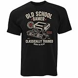 Gaming T Shirt Old School Gamer Retro Videogame Arcade Player 1...