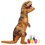 WeYingLe T-Rex Aufblasbares Kostüm, Halloween Dino Kostüm Kinder...