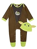 Star Wars Baby Jungen Schlafstrampler und Hut gesetzt The Mandalorian...