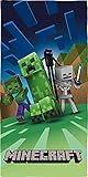 Familando Badetuch Minecraft Motiv Creep Craft Blöcke TNT Spitzhacke...