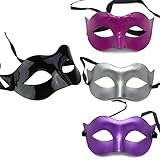 CAILI 4 Stücke Maskerade Maske Herren Venezianische Maske Oper...