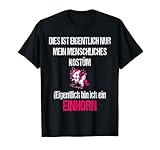 Einhorn Lustiges Süßes Karneval Shirt Faschings Kostüm T-Shirt