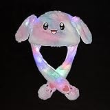 AVCXEC Lustige LED Hasen Mütze, Leuchtende Hasenohren Hut mit...