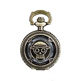 JewelryWe Steampunk Damen Herren Taschenuhr One Piece Anime Design auf...
