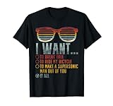 I Want To Break Free To Ride My Bicycle It All Sonnenbrille T-Shirt