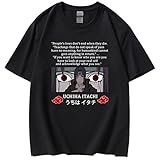 Herren Damen Uchiha Itachi T-Shirt Sharingan Pullover Ninja Anime...