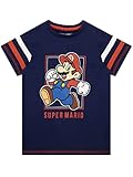 SUPER Mario BROS Jungen T-Shirt Blau 122