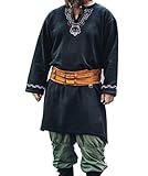 Leonardo Carbone Wikingertunika LARP Freki Schwarz L