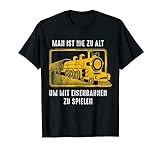 Eisenbahn Modelleisenbahn Dampflok Lokführer Schaffner Bahn T-Shirt