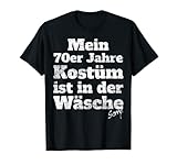 70er Jahre Kostüm Ist In Der Wäsche Retro Outfit Siebziger T-Shirt