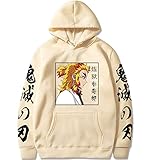 Salutebaba Demon Slayer Hoodie Rengoku Kyoujurou Cosplay Kostüm...