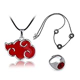 Generic 3 Stück Anime Naruto Akatsuki Itachi Ring + DREI Metall...