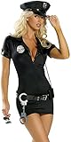 Tante Tina Polizei Kostüm für Damen - Polizistin - Schwarz - Inhalt:...