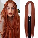ATAYOU Kupfer Rot Lace Front Perücke Ginger Orange Perücke Für...