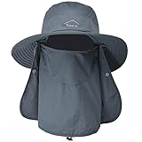 ehsbuy Anglerhut Herren Damen Faltbar Safari Hut Breiter Krempe...