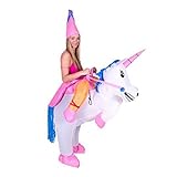 Aufblasbares Kostüm Einhorn | Ausgefallenes Auflbaskostüm | Premium...