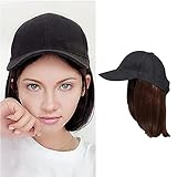 Hat Perücken für Frauen Kurzes Bob Perücke Hitzebeständige...