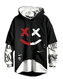 Hello MrLin Herren Techwear Hip Hop Hoodie Japanischer Streetwear...