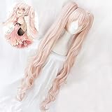 Anime Miku Hatsune Sakura Miku Rosa Cosplay Perücke Clip auf 120 cm...