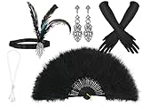 1920er Gatsby Kostüm Zubehör Set für Frauen inklusive 1920er...