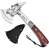 TIVOLI Spaltaxt Schärfe Axt, Survival Outdoor Axt für Holz,Camping...