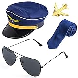 Beelittle Airline Pilot Captain Kostüm-Set Pilot Dress up...