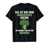 Menschliches Kostüm Brokkoli Karneval Outfit Fasching T-Shirt