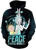 Yanny Herren Damen Rick Hoodies Anime Morty Pullover 3D Sweatshirt...