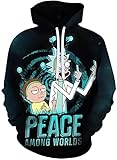 Yanny Herren Damen Rick Hoodies Anime Morty Pullover 3D Sweatshirt...