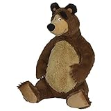 Simba 109309894 - Mascha und der Bär Plüschbär, 50cm refresh, mit...