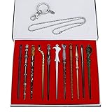 HCSUI Magic Zauberstab Ketten Set Hermine Dumbledore Metall Cosplay...
