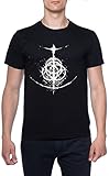 Elden Ring Black Männer T-Shirt Schwarz Rundhals Men Black Round Neck