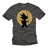 Dragon T-Shirt Son Goku grau Größe XL