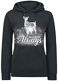 Harry Potter Always Frauen Kapuzenpullover schwarz L 80% Baumwolle,...