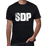 SDP Herren T-Shirt Schwarz Geburtstag Geschenk